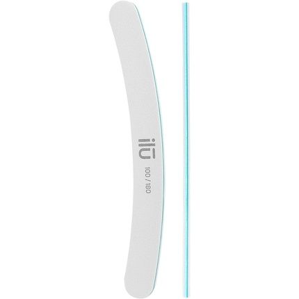 T4B Ilu Banana Nail File For Natural Nails Double-Sided Curved High Quality 100/180 Grit