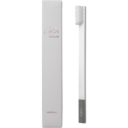 Apriori White Silver Medium Premium Toothbrush