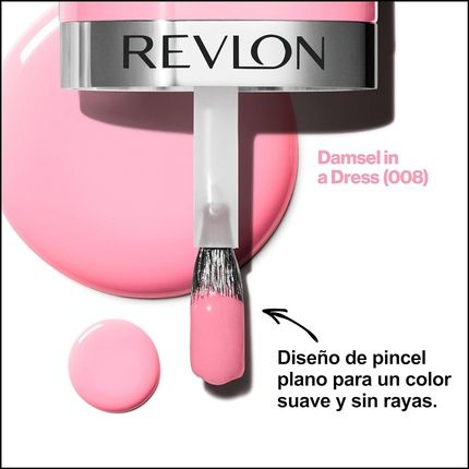 Revlon Ultra Hd Snap Nail Polish Long Lasting Vegan Formula Quick Drying One-Coat Full Coverage Colour 8Ml Damsel In A Dress 008 Unisex - Image 3