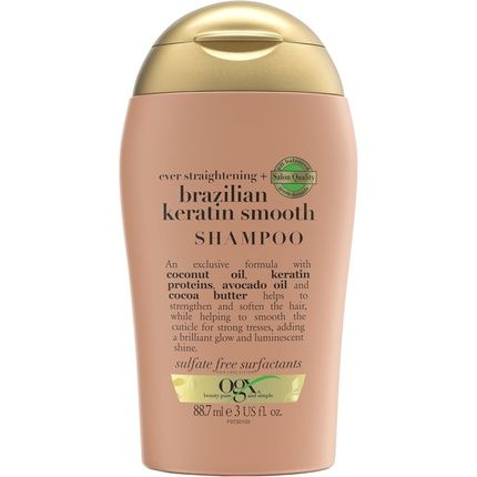 Ogx Ever Straightening Brazilian Keratin Smooth Travel Size Shampoo 887Ml