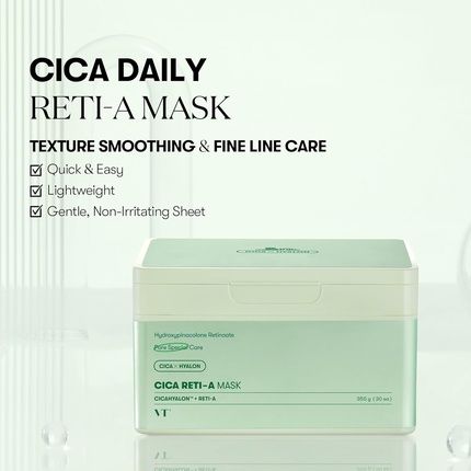 Vt Cosmetics Cica Reti-A Mask Sheet 30 Pcs Retinol Complex For Daily Care