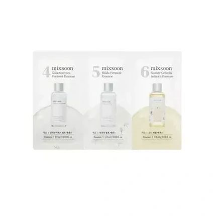 Mixsoon Galactomyces Ferment Essence Bifida Ferment Essence Centella Asiatica Essence Sachet 1Ml Each