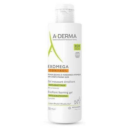 Aderma Exomega Control Emollient Foaming Gel 500 Ml - Image 3