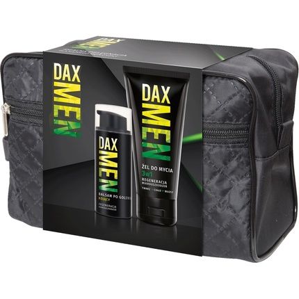 Dax_Set Men 3-In-1 Washing Gel 180Ml + Soothing Aftershave Balm 100Ml + Cosmetic Bag