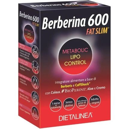 Dietalinea Berberine 600 Fat Slim Food Supplement 60 Tablets