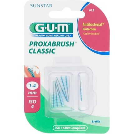 Gum Proxabrush Replacement Brushes Candle 8 St Candle 1.4Mm Iso 4
