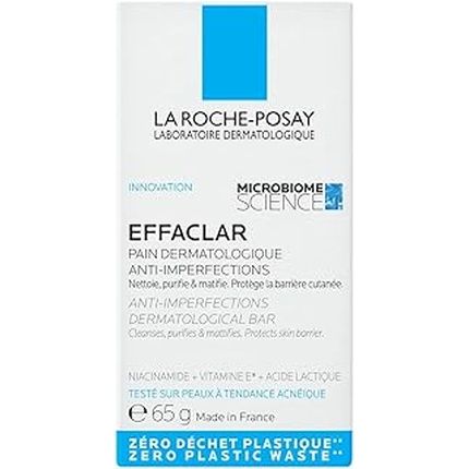 La Roche-Posay Effaclar Solid Cleanser Anti-Imperfections And Purifying For Acne-Prone Skin 65 G