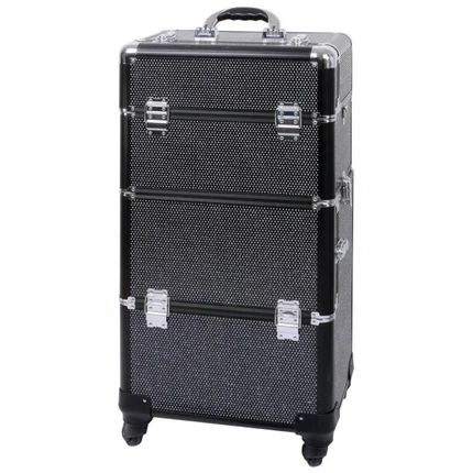 Parisax Aluminum Case Black With White Rhinestones