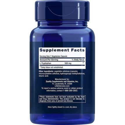 Life Extension L-Tryptophan 500Mg 90 Vcaps