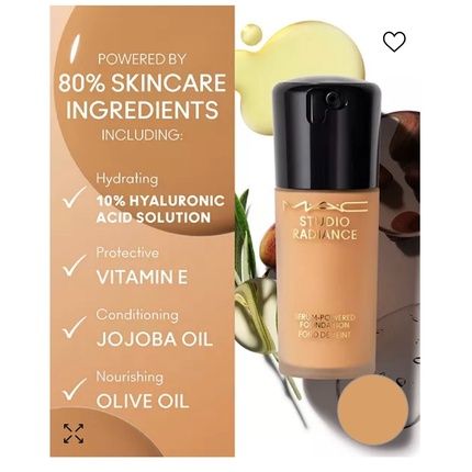 Mac Studio Radiance Serum-Based Foundation Choose Your Shade 1.0 Fl Oz