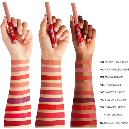 L'Oreal Paris Infallible Very Matte Lip Crayon Lipstick Smudge Proof Plum 108 Sizzling Sugar 1.3G - Image 3