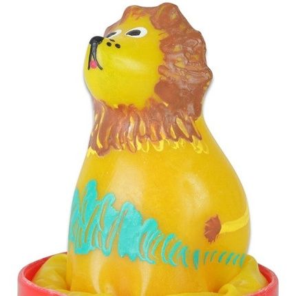 Condomerie Hand-Painted Novelty Condom Sitting Lion