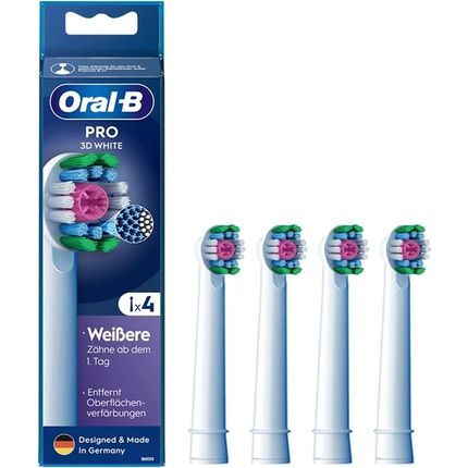 Oral-B Pro 3D White Replacement Brush Heads 4 Pack