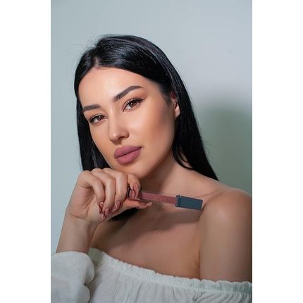 مجموعة أحمر شفاه سائل غير لامع 2 في 1 من عدن، 7 مل - غير ملطخ وسريع