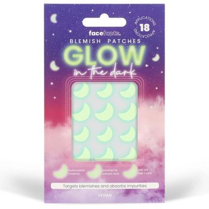 Face Facts Glow In The Dark Blemish Patches 18 Count Vegan With Tea Tree