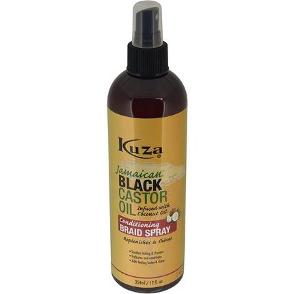 Kuza Naturals Jamaican Black Castor Oil Conditioning Braid Spray 354Ml