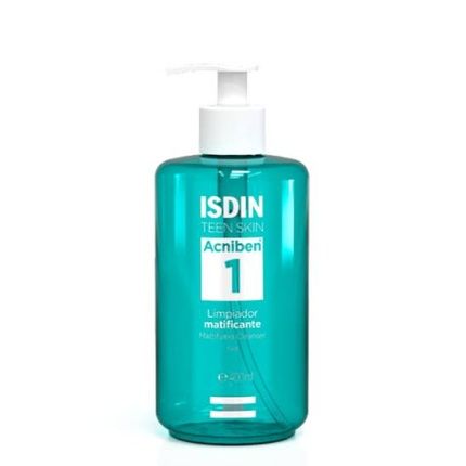 Isdin Acniben Mattifying Cleansing Gel 400Ml A Deep Cleansing Gel With Salicylic Acid For Teen Skin - Image 4