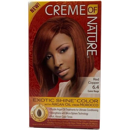 Creme Of Nature Exotic Shine Color Hair Dye Red Copper 6.4 - 1 Application