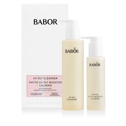 Babor Cleansing Set For Sensitive Skin With Hy-Oil Cleanser And Hy-Oil Booster Calming Herbal Extract - 2 Piece
