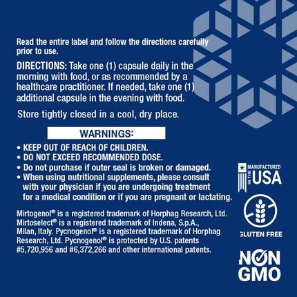 Life Extension Eye Pressure Support With Mirtogenol 30 Vcaps - Image 3