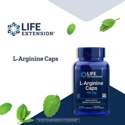 Life Extension L-Arginine 700Mg 200 Vegan Capsules - Image 3