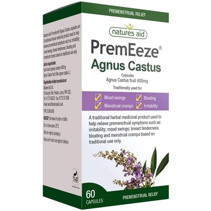 Natures Aid Premeeze Agnus Castus 400Mg 60 Capsules