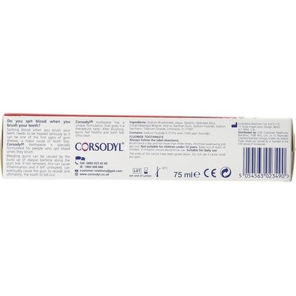 Corsodyl Ultra Clean Toothpaste For Gum Care 75Ml