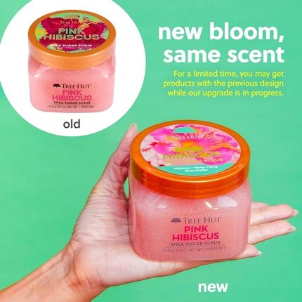 Tree Hut Pink Hibiscus Shea Sugar Scrub 18 Oz - Image 3