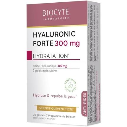 Biocyte Hyaluronic Forte 300Mg 30 Capsules Skin Beauty Supplement