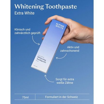 Alpine White Whitening Toothpaste Extra White Vegan Formula - Image 3