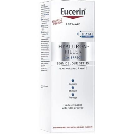 Eucerin Hyaluron-Filler+ 3X Effect Day Cream Spf 15 For Normal And Combination Skin