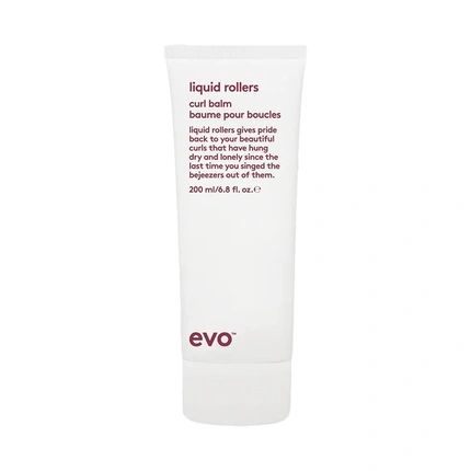 Evo Curl Liquid Rollers Curl Balm 200Ml Antifrizz Curl Balm For Curly Hair