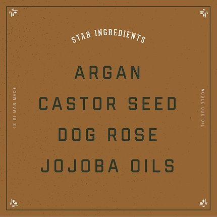 18.21 Man Made Hair Skin And Beard Oil For Men Noble Oud - 50Ml