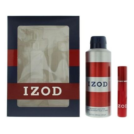 Izod Red 2 Piece Gift Set: Eau De Toilette 15Ml - Body Spray 200Ml For Men