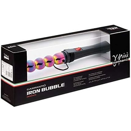 Gamma Piu Professional Rainbow Bubble Curling Iron For Styling With Wide And Narrow Waves And Heat Resistant Tip - Italian Socket 25Mm - Image 3