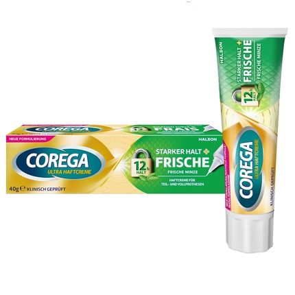 Corega Ultra Adhesive Cream Strong Hold And Freshness For Dentures