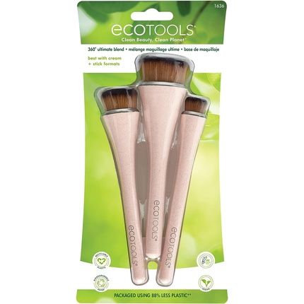 Ecotools 360 Ultimate Blender Makeup Brush Set Of 3