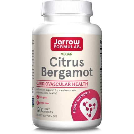 Jarrow Formulas Citrus Bergamot 500Mg Cardiovascular Metabolic & Antioxidant Support Dietary Supplement 120 Count