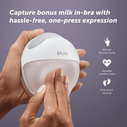 Elvie Curve - Portable Hands-Free Breastfeeding Pump With Gentle, Natural Suction