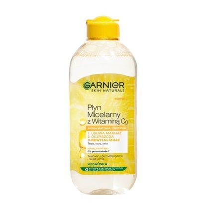 Garnier Skin Naturals Micellar Water With Vitamin Cg For Oily And Tired Skin 400Ml