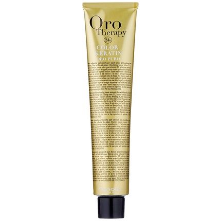 Fanola Oro Puro Therapy Color Keratin Hair Color 100Ml 11.1 Super Platinum Ash Blonde - Image 3