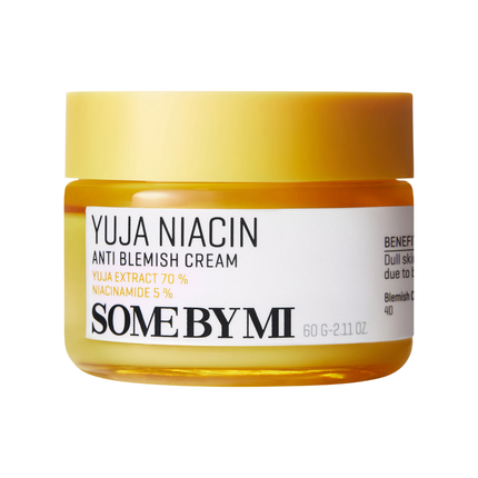 Some By Mi Yuja Niacin Anti Blemish Cream 2.02Oz 60Ml Daily Face Moisturizer With 5% Niacinamide Advanced Skin Brightening And Pigmentation Care For Dull-Looking Skin Korean Skin Care
