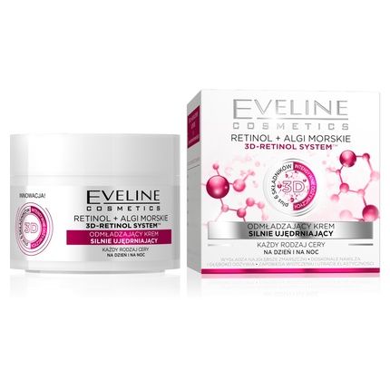 Eveline 3D-Retinol System Anti-Aging Cream Firming For All Skin Types Day/Night 50Ml