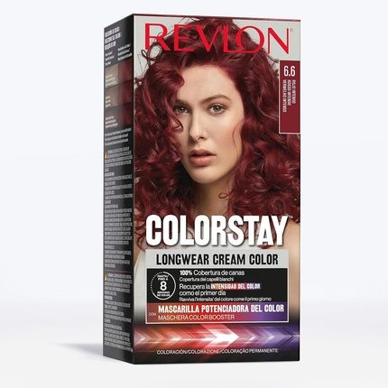 Revlon Colorstay Longwear Cream Hair Color 6.6 Intense Red 165Ml