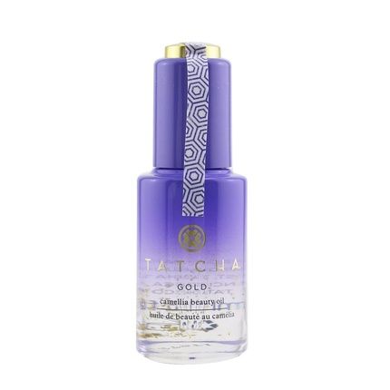 Tatcha Gold Camellia Beauty Oil Moisturizing Face Body And Hair Oil Infused With 23Karat Gold Flakes 30 Ml 1 Oz