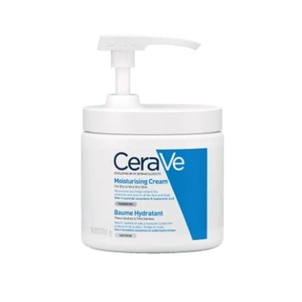 Cerave Moisturizing Cream For Body And Face With Pump Dispenser For Dry Skin