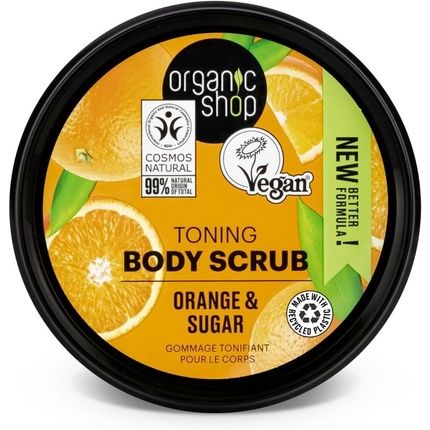 Organic Shop Body Scrub Toning Orange 250Ml