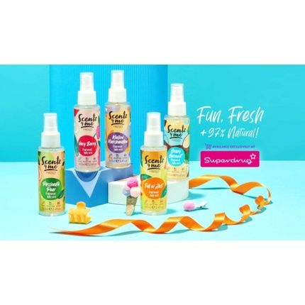 Scentz4Me Full Body Mist Set 5 X 100Ml - Coconut, Berry, Marshmallow, Pear, Zest