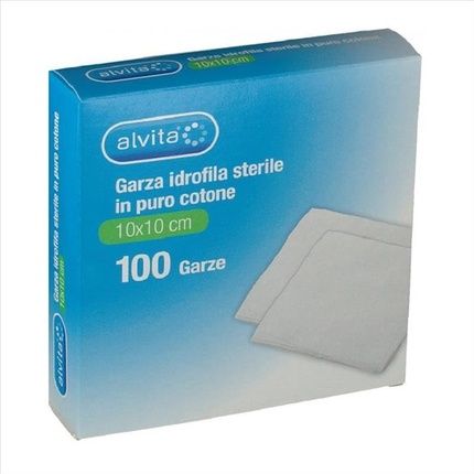 Alvita Hydrophilic Gauze 10X10Cm - Pack Of 100