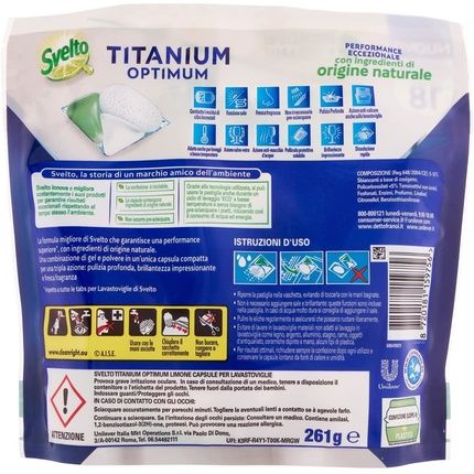 Svelto Titanium Optimum Lemon Dishwasher Tablets - Image 3